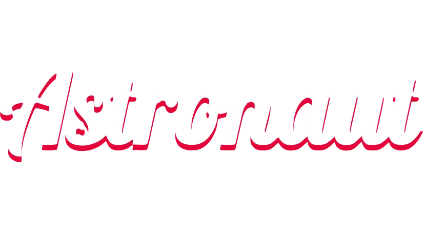 Astronaut aviator game logo